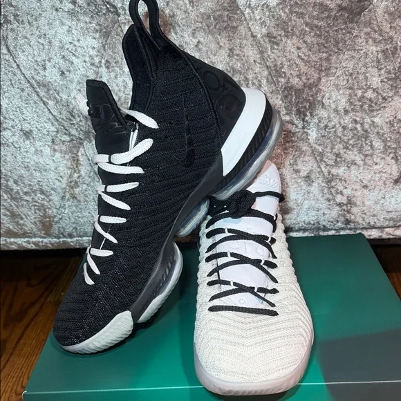 2018 Nike Lebron 16 XVI Equality White Black BQ5969-100 Sz13 like new condition